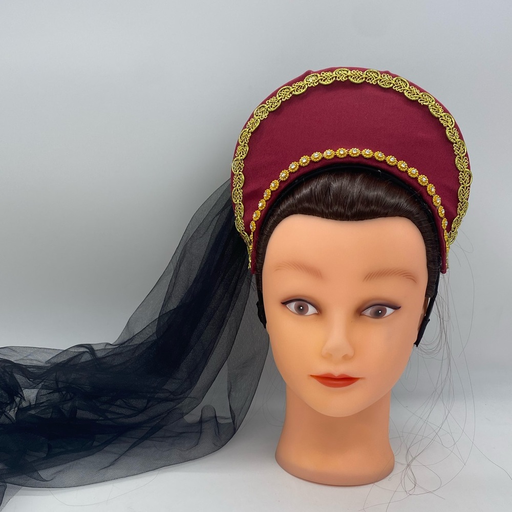Tudor Medieval Headdress,Headpiece, custom made Wedding Circlet, Renaiss…